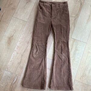 Hammies Brown Corduroy Flare Pants EUC